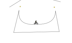 a normal half-pipe