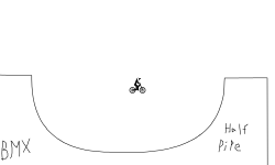 BMX half-pipe