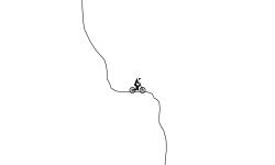 Falling down a cliff