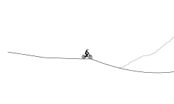 Downhill freeride dirt jump