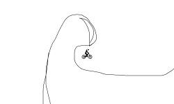 Mountain side down hill