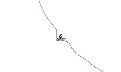 steep downhill