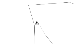 down hill