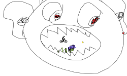 Evil face