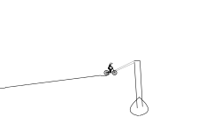 Bicycle zip-line (auto)