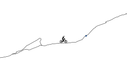 down hill