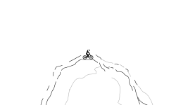 bike down the cliff