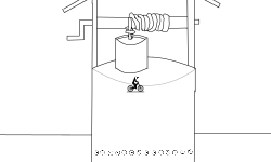 Down the well