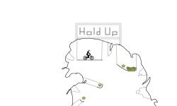 Through the cave (hold up)