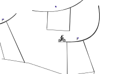 grid road with ramps