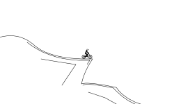 Trash downhill