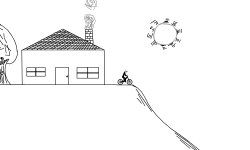 house over the hill
