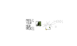 your head broke