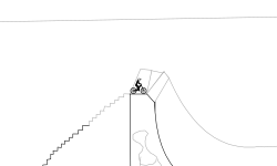 Bike stuñt halfpipe