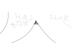small jumps then a BIG jump.