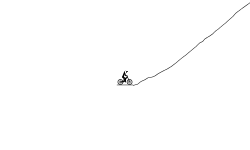uphill, cliff