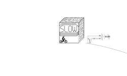 upside down gun at start slow