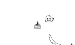 Mario in the clouds
