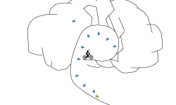 down the hill