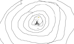 in a rock