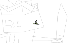 3d King drawing (zoom out)