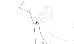 BMX canyon stunt