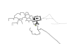 downhills wheelie