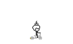Rider with Afro