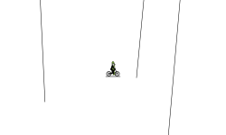 Earthquake, hold left and up