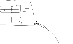down hill
