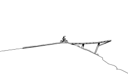 Wooden MTB downhill course