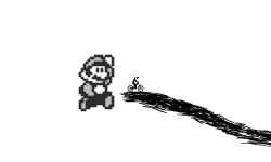 Brush Track + Pixel Art