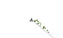 down hill