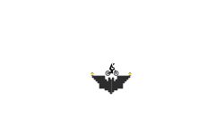 Batman Logo Pixel Art