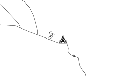 jumps jumps on the mountain