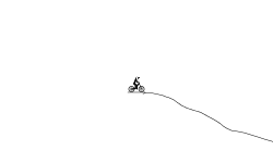 Trial with downhill and climb