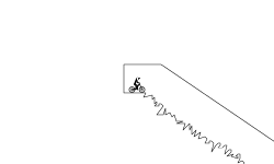 Hard DownHill Rock Wall Track