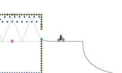 Half pipe or bouncy house