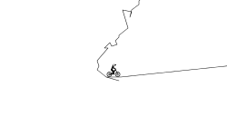 randomly shaped track