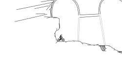 Under a bridge
