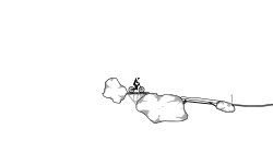 Short rock islands
