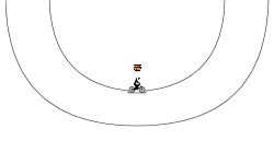 the star/bomb circle track