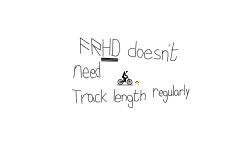 kick track length away