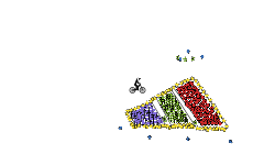 Outlined Rainbow Adidas Logo
