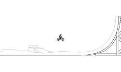 mtb/bmx half pipe