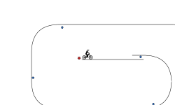 Upside down tubes, with trail.
