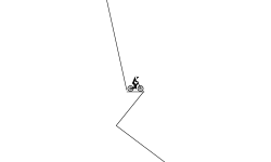 down hill