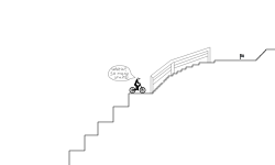 Trivial stairs