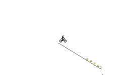 down hill, abrupt stops