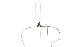 The finger, Deal with it